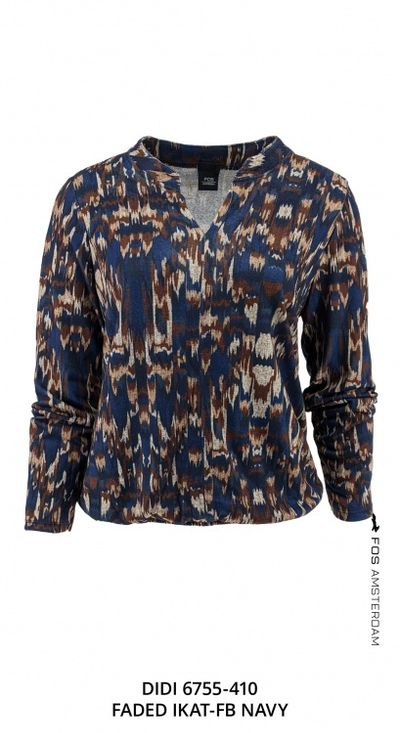 Foto van Fos blouson didi faded ikat navy